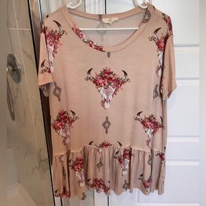 Western blouse, size M